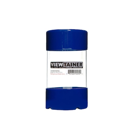 VIEWTAINER 3 in. W X 5 in. H Slit Top Container Plastic Blue CC27505